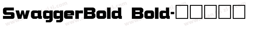 SwaggerBold Bold字体转换
